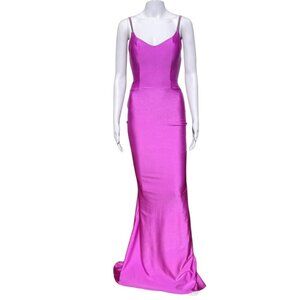 Jessica Angel 507 Open Back Form Fitting Gown Lilac Size XS NWT